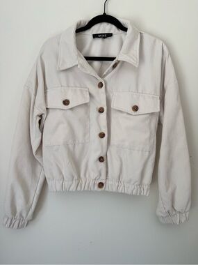 MINE Cream Utility Corduroy Jacket